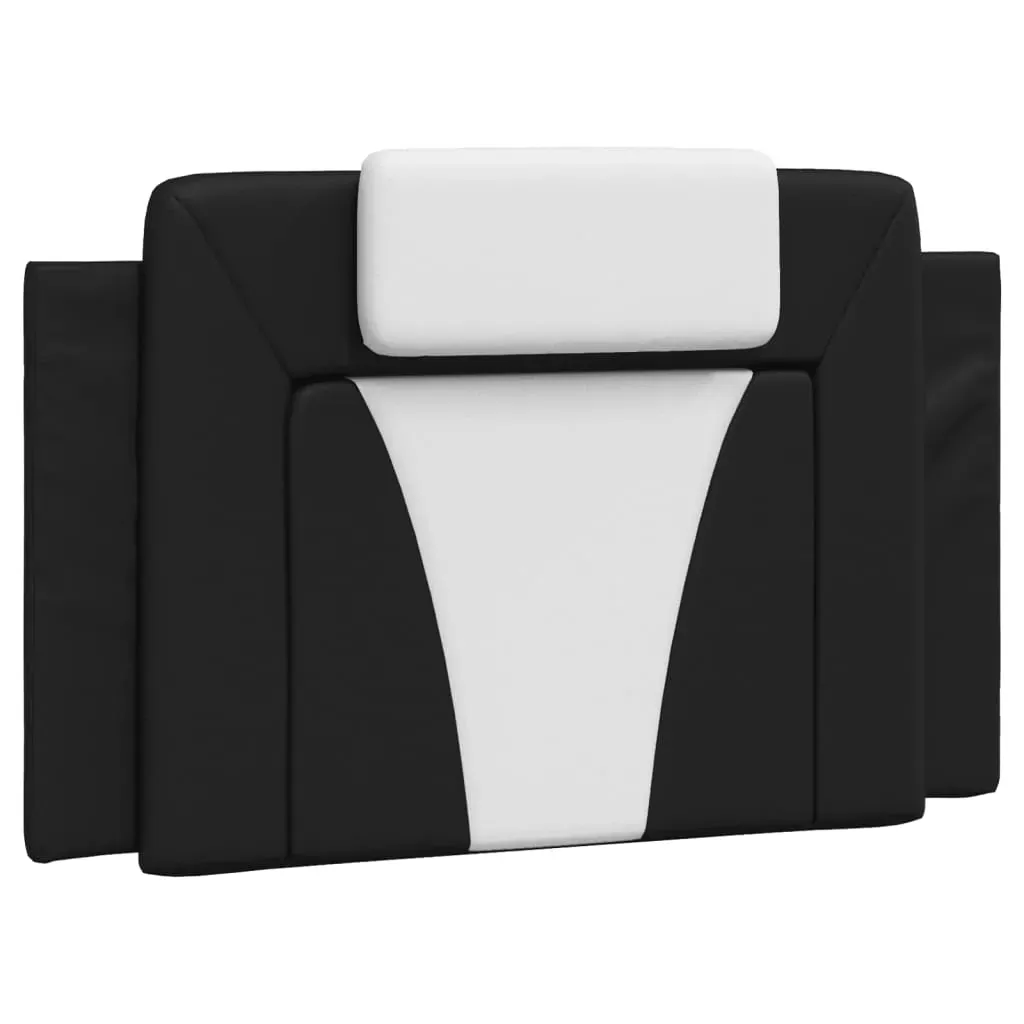 Headboard Cushion "Viana" Black and White 90 cm Faux Leather Price