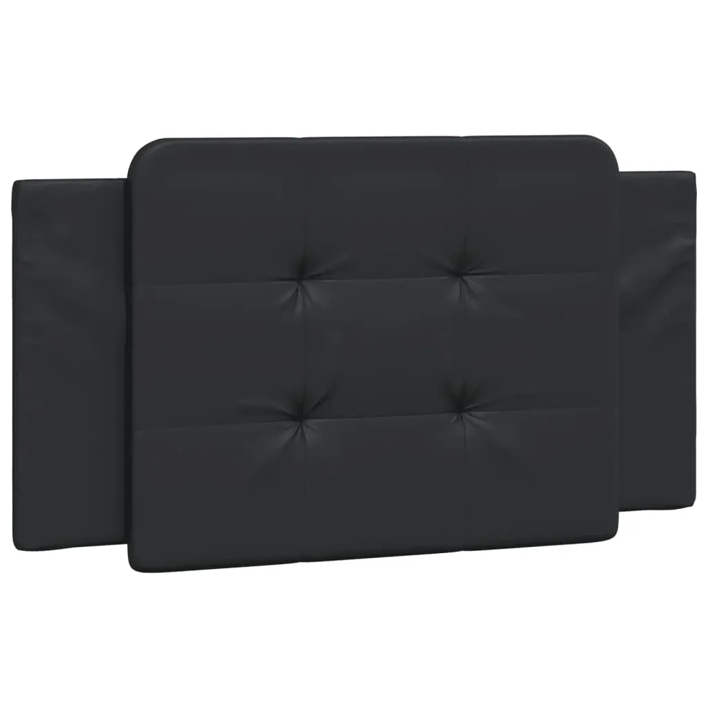 Headboard Cushion "Zadar" Black 107 cm King Single Faux Leather Price