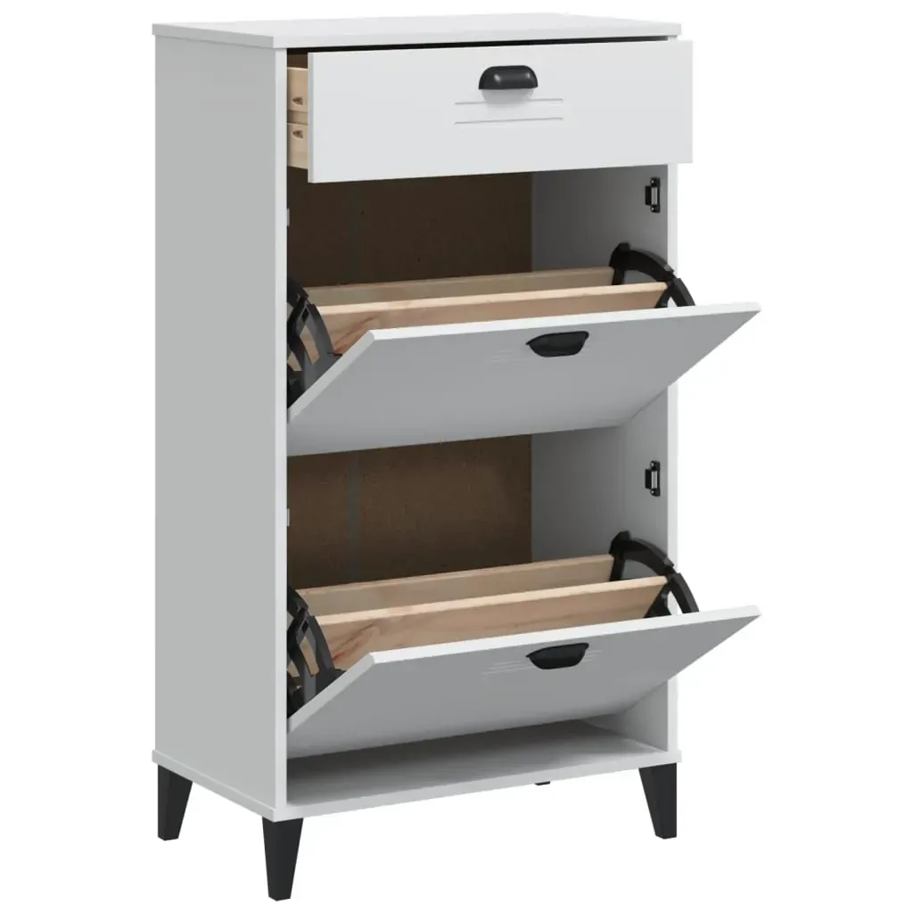 Shoe Cabinet VIKEN White Engineered Wood Price