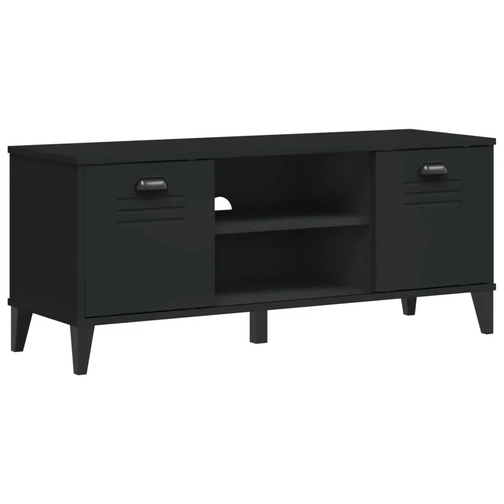 Shoe Bench VIKEN Black 106x35x45 cm Engineered Wood Price