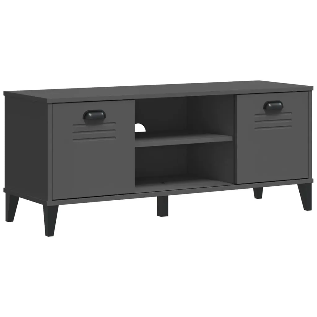 Shoe Bench VIKEN Anthracite Grey 106x35x45 cm Engineered Wood Price