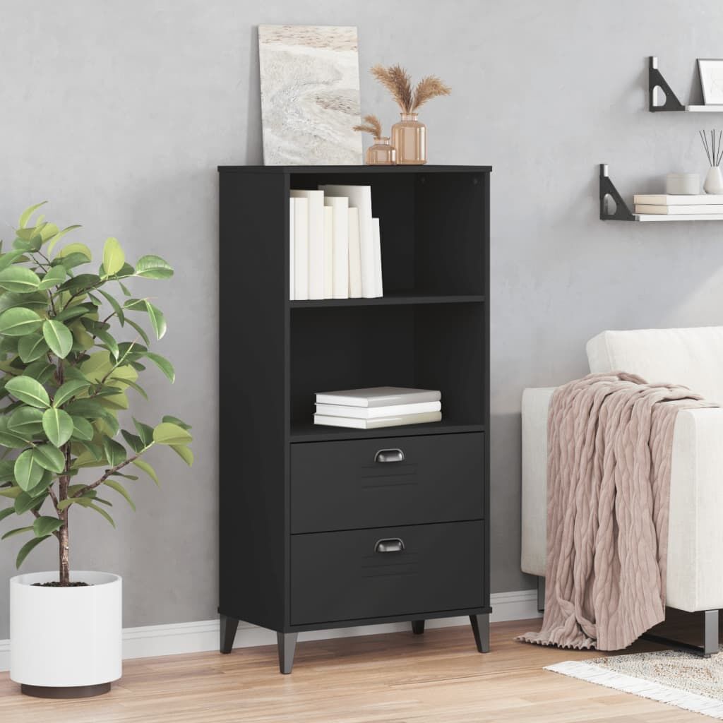 Bookcase VIKEN Black 60x35x123 cm Engineered Wood Price
