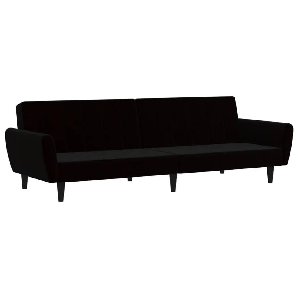 2-Seater Sofa Bed Black Velvet Price