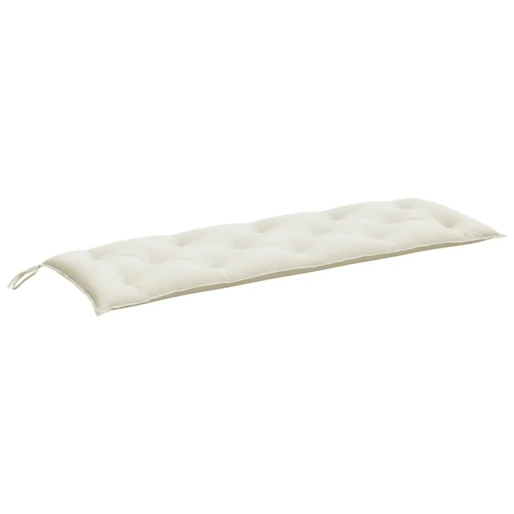 Garden Bench Cushion Melange Cream 150x50x7 cm Fabric Price