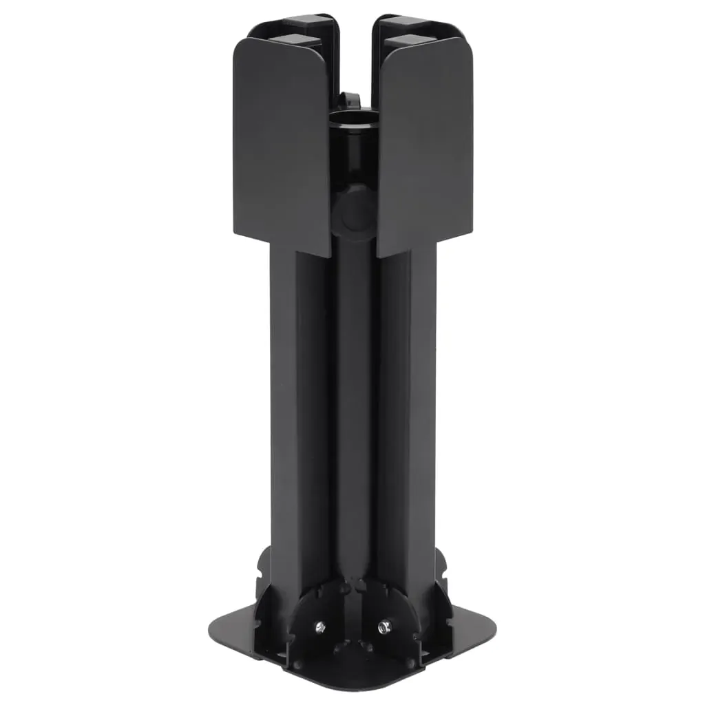 Parasol Base Foldable for Ø38/48 mm Pole Glossy Black Steel Price