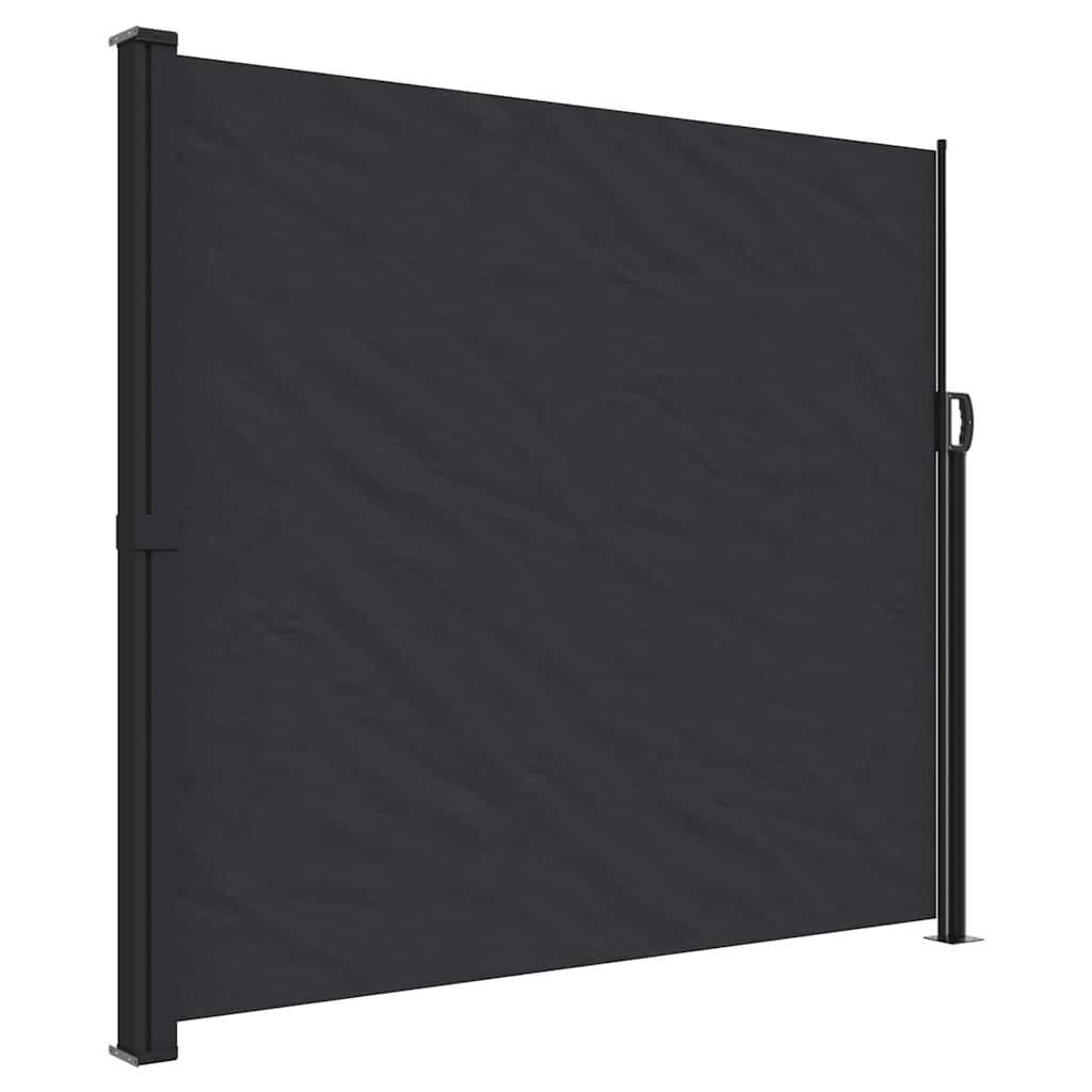 Retractable Side Awning Black 180x500 cm Price