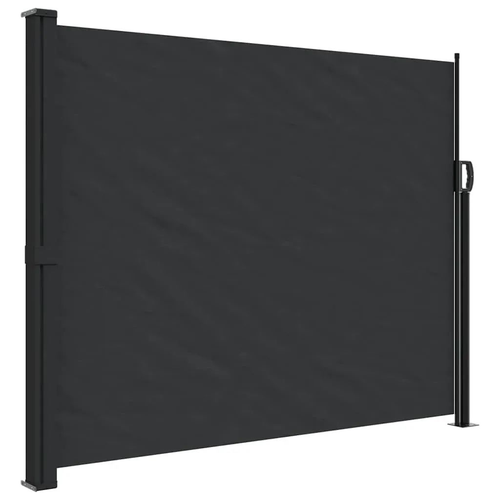 Retractable Side Awning Black 160x600 cm Price
