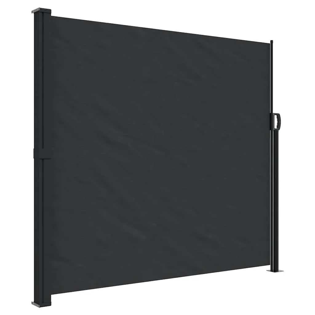 Retractable Side Awning Black 180x600 cm Price