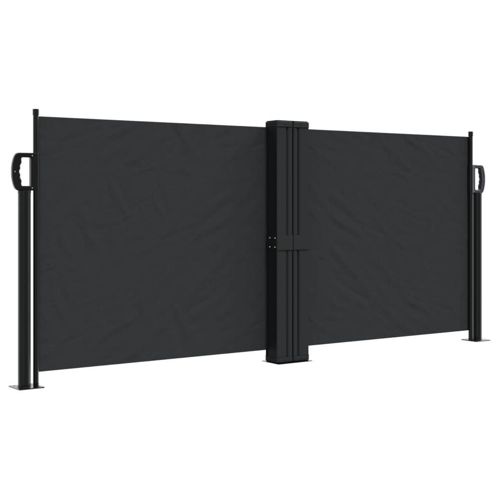 Retractable Side Awning Black 100x1000 cm Price