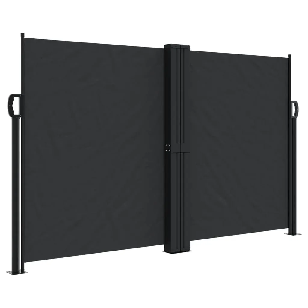 Retractable Side Awning Black 140x1000 cm Price
