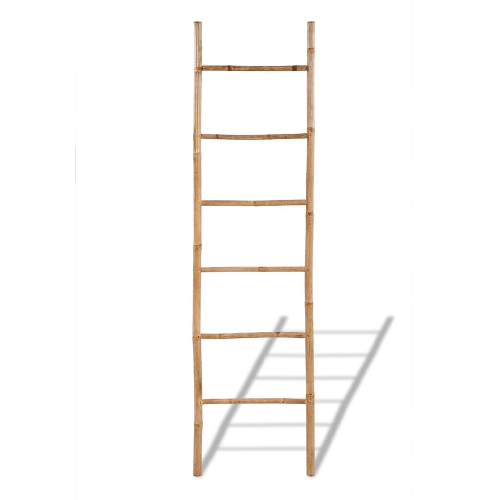 Bamboo Towel Ladder with 6 Rungs Price