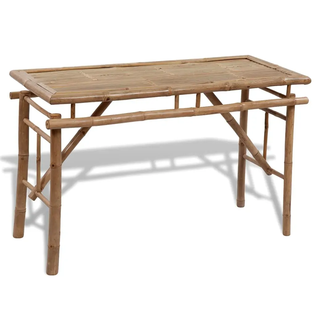 Beer Table with 2 Benches 100 cm Bamboo Price