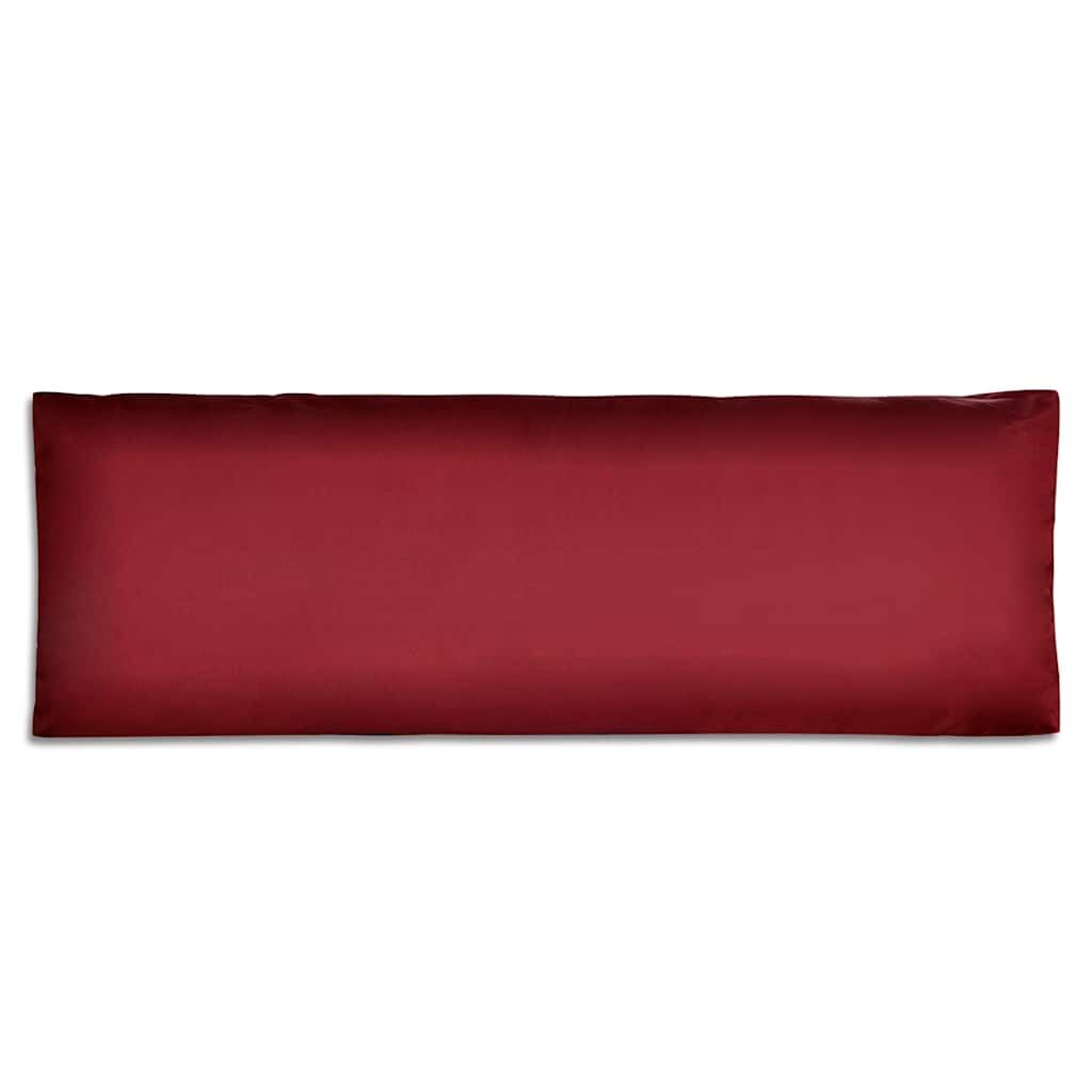 Upholstered Back Cushion Wine Red 120 x 40 x 10 cm Price