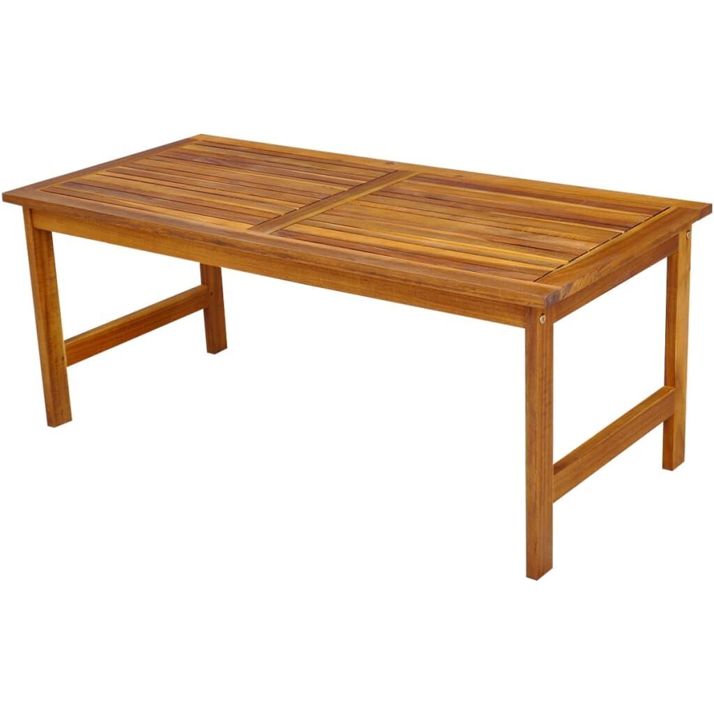 4 Piece Garden Lounge Set with Cushions Solid Acacia Wood Price