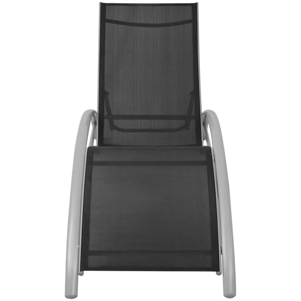 Sun Lounger Aluminium Black Price