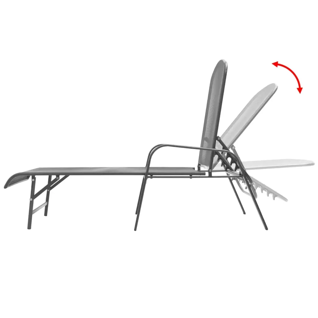 Sun Lounger Steel Anthracite Price