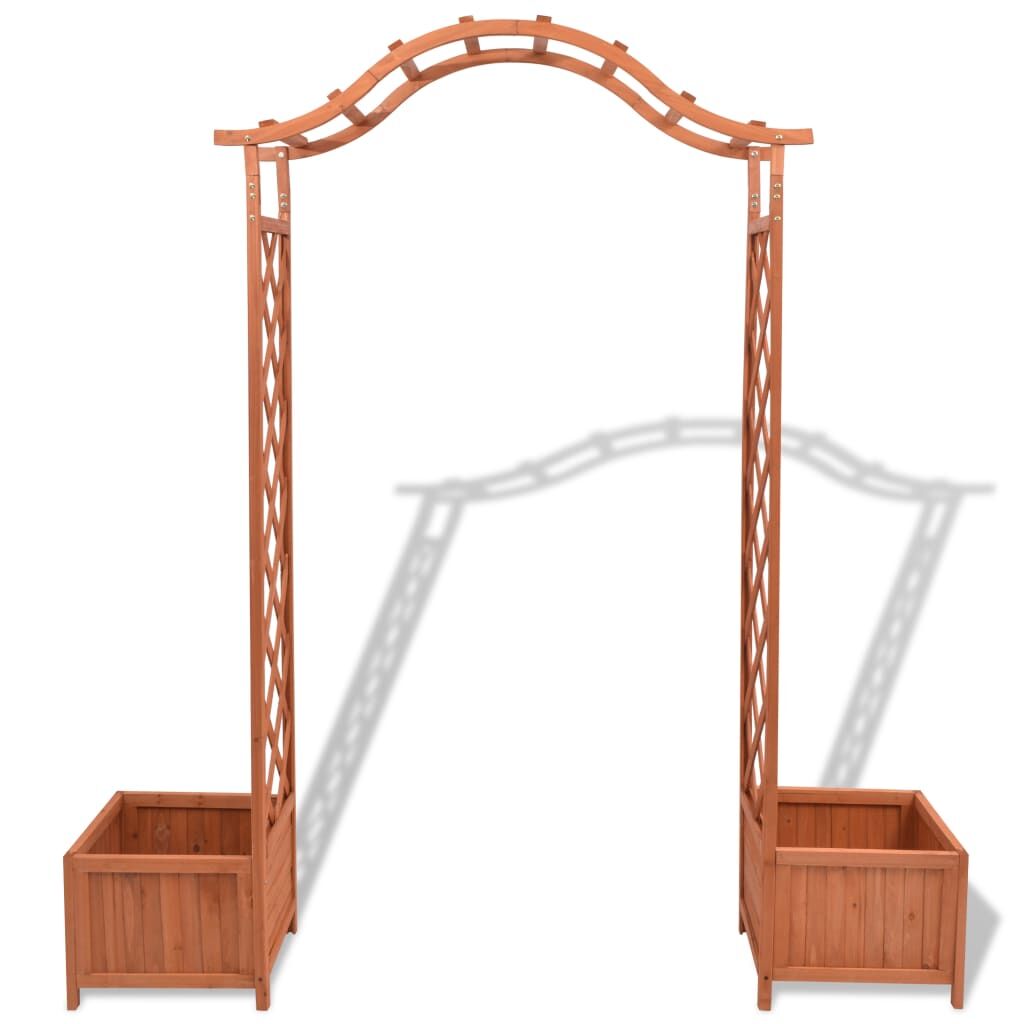 Trellis Rose Arch with Planters 180x40x205 cm Price
