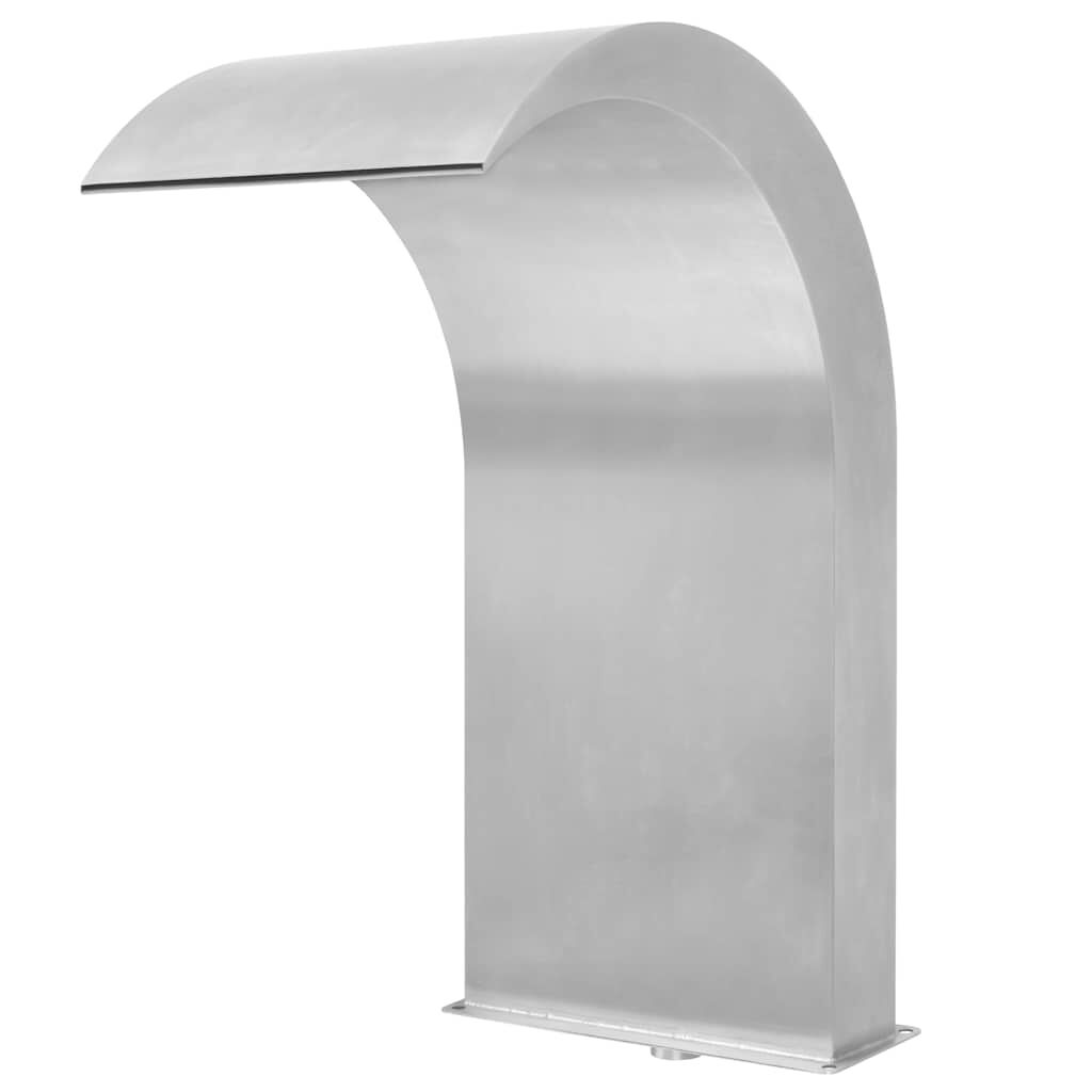 Pool Fountain Stainless Steel 45x30x65 cm Silver Price