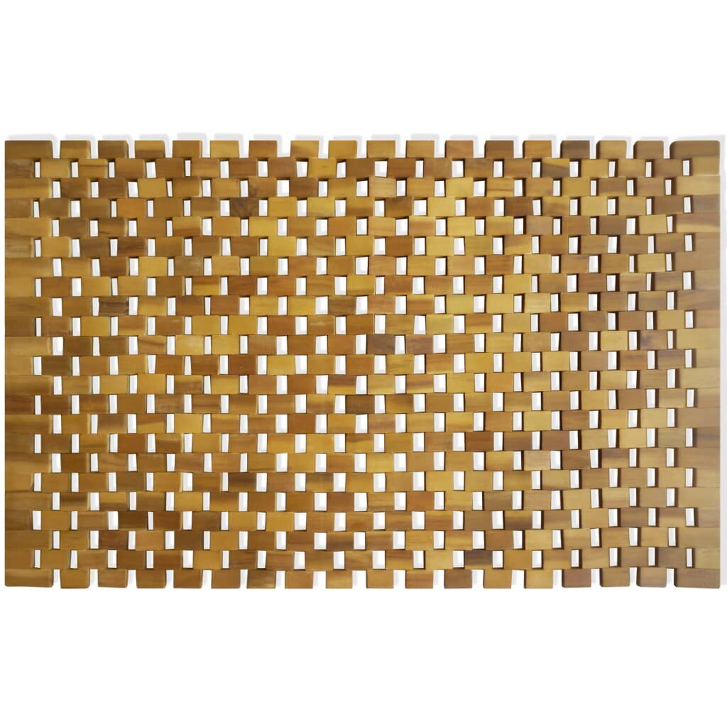Bath Mat Acacia Wood 80x50 cm Mosaic Price