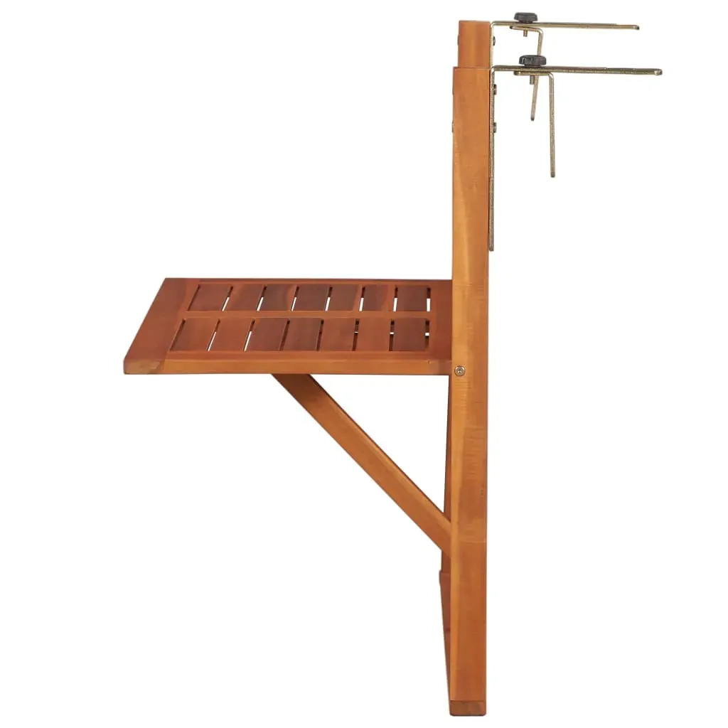 Hanging Balcony Table 64.5x44x80 cm Solid Acacia Wood Price