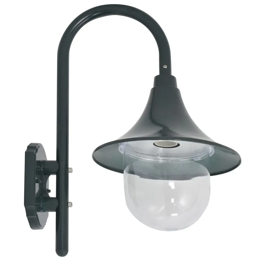 Garden Wall Lamp E27 42 cm Aluminium Dark Green Price