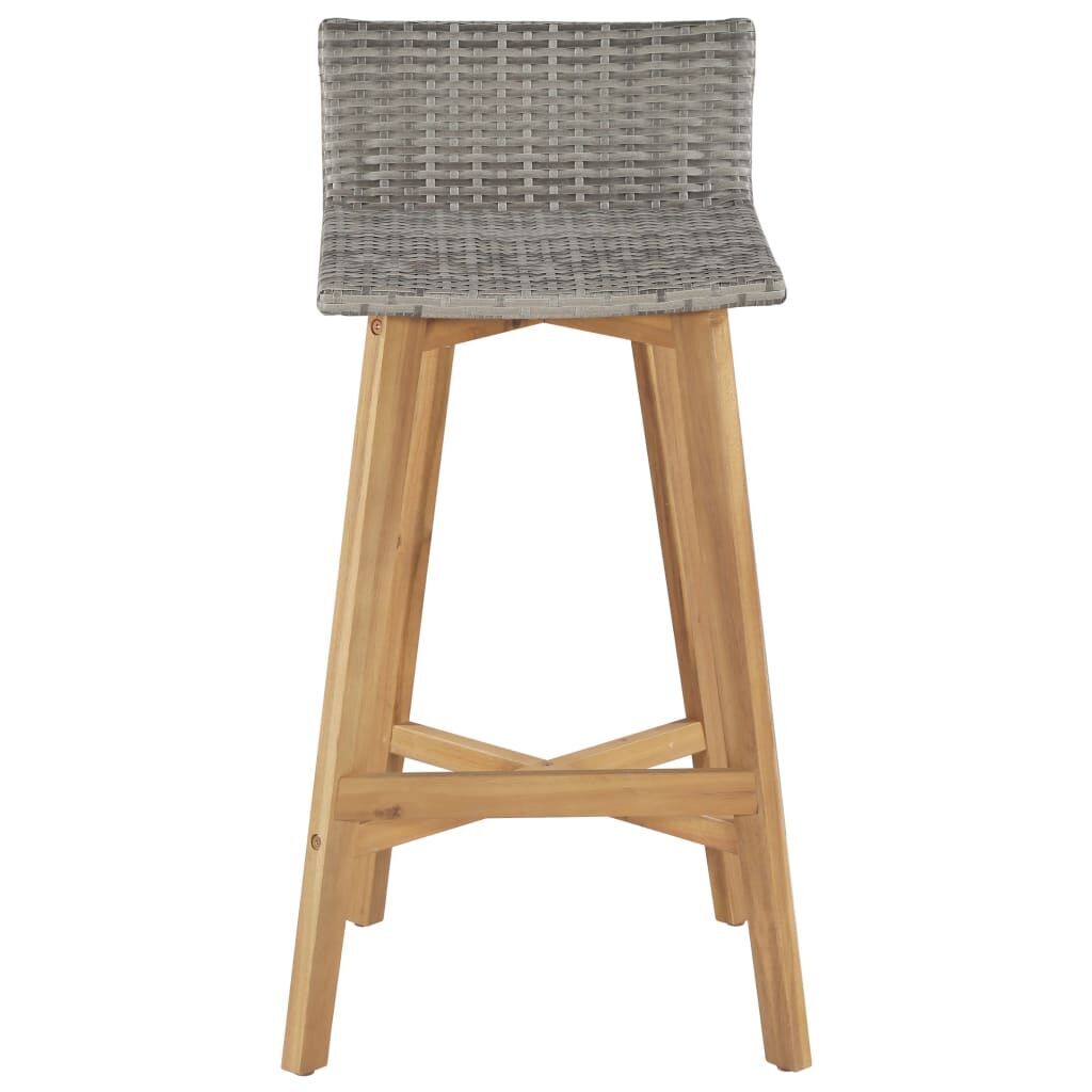 Bar Chairs 2 pcs Solid Acacia Wood Price
