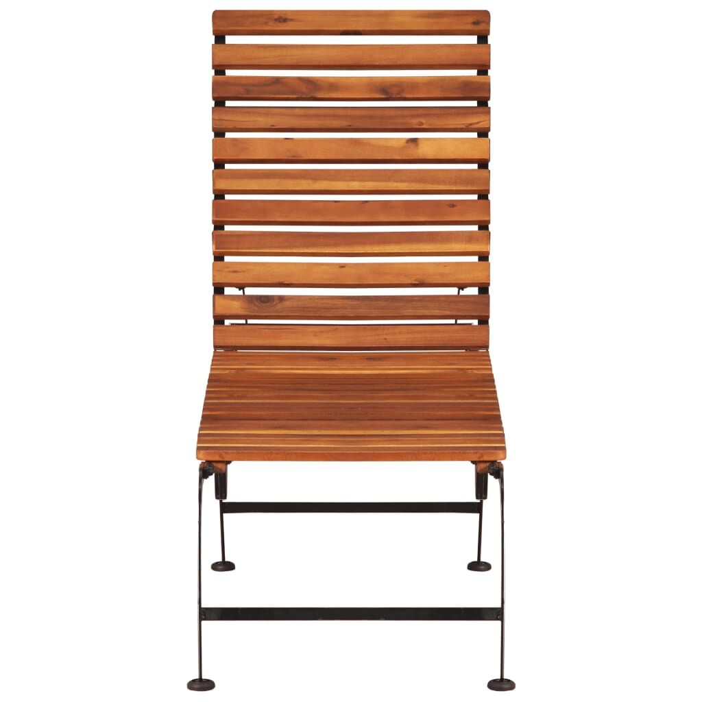 Sun Lounger with Steel Legs Solid Acacia Wood Price