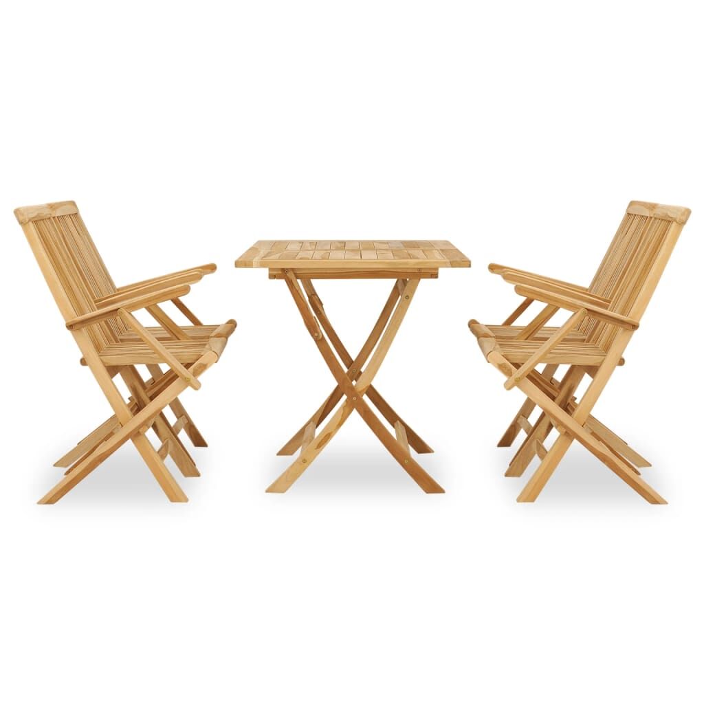 5 Piece Outdoor Dining Set Solid Teak Wood Price