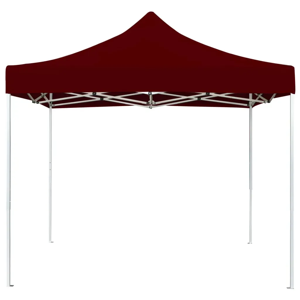 Professional Folding Party Tent Aluminium 3x3 m Wine Red Price
