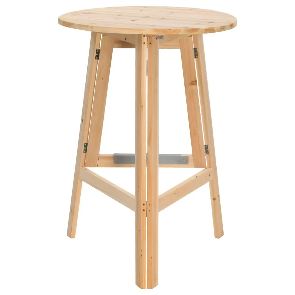 Foldable Bar Table 78 cm Fir Wood Price