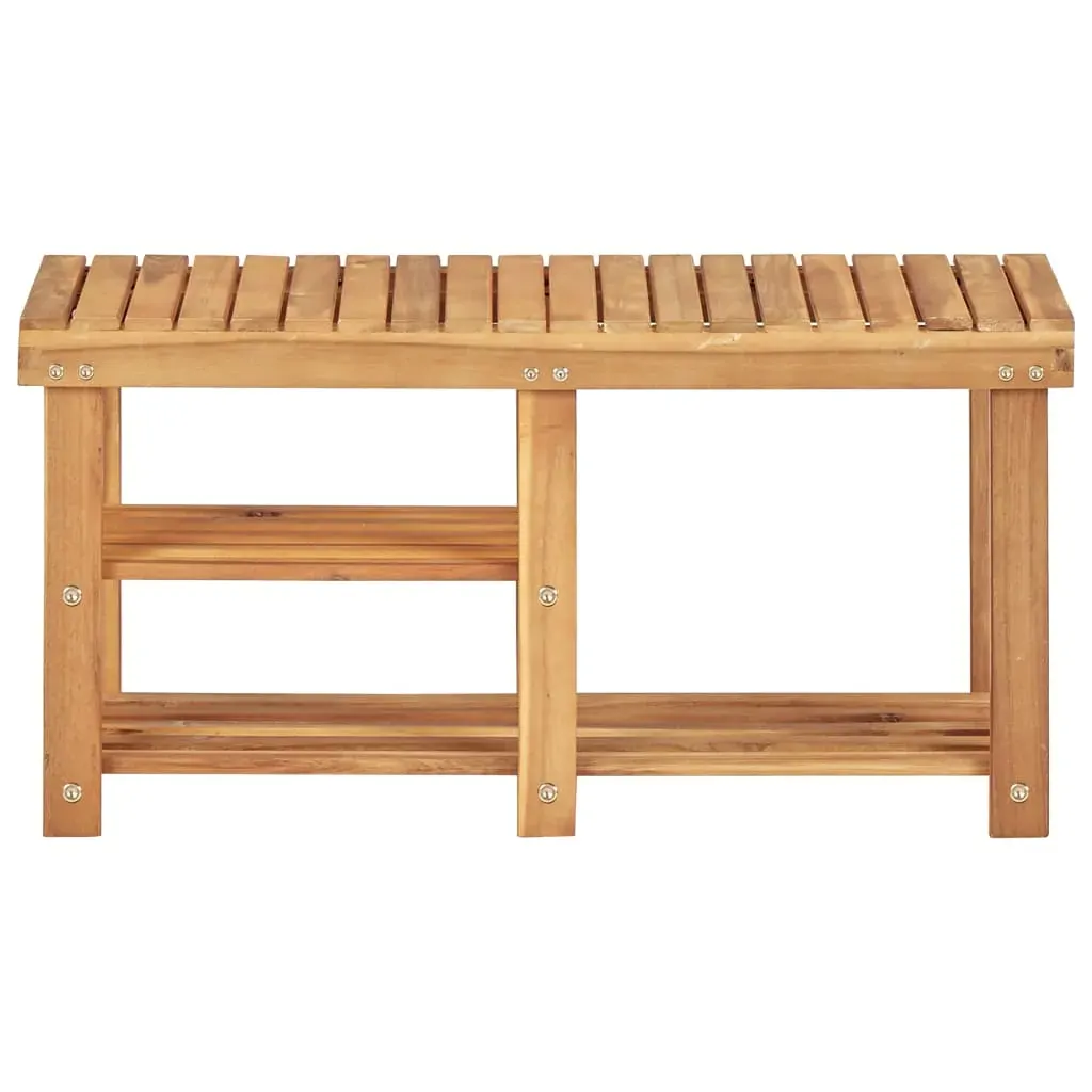 Shoe Rack 90x32x46 cm Solid Acacia Wood Price