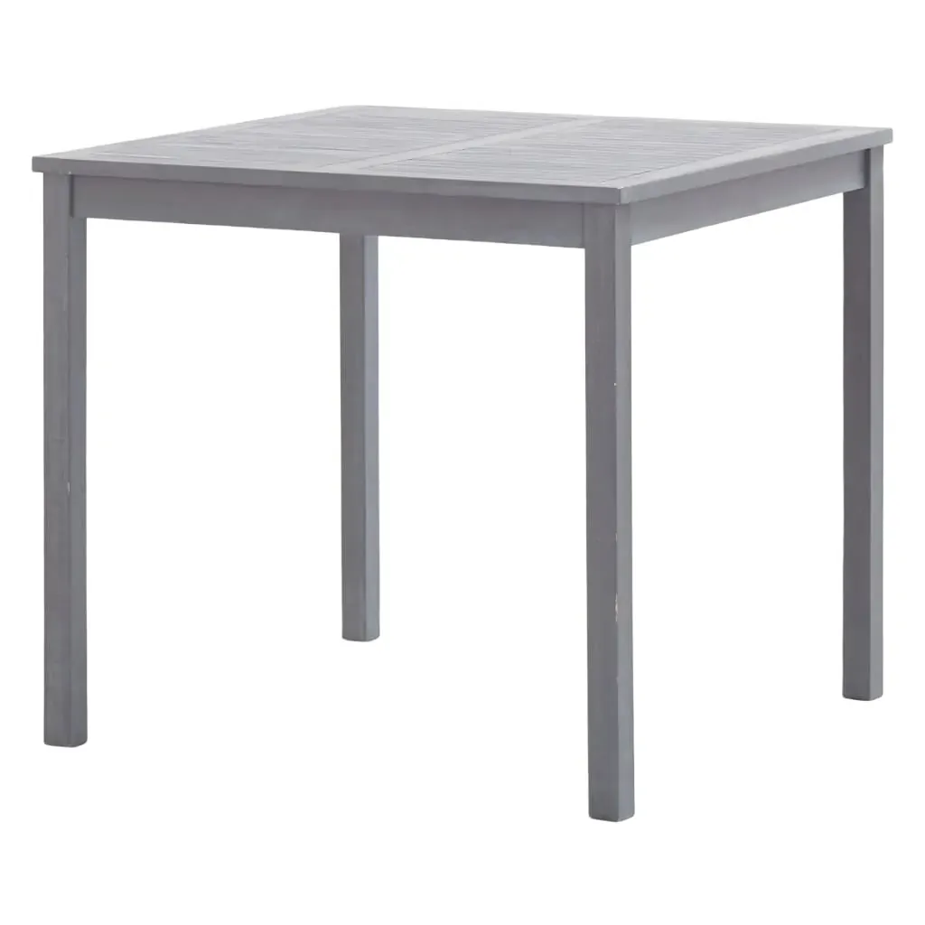 Garden Table Grey 80x80x74 cm Solid Acacia Wood Price