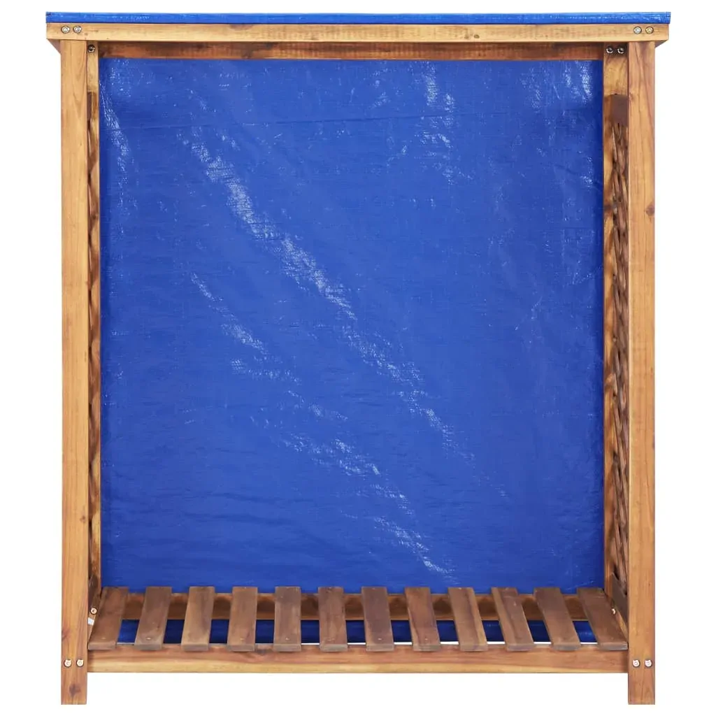 Firewood Storage Shed 105x38x115 cm Solid Acacia Wood Price