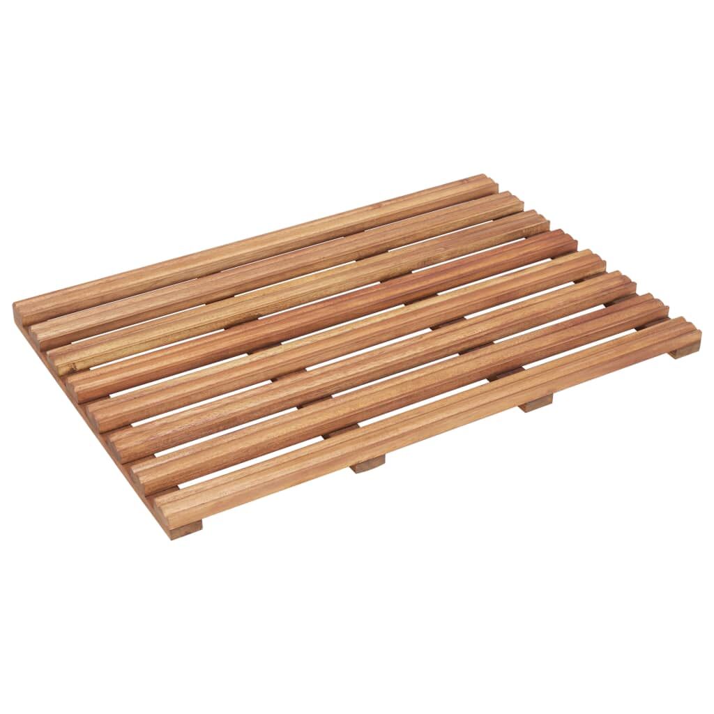 Bath Mats 2 pcs Solid Acacia Wood 56x37 cm Price