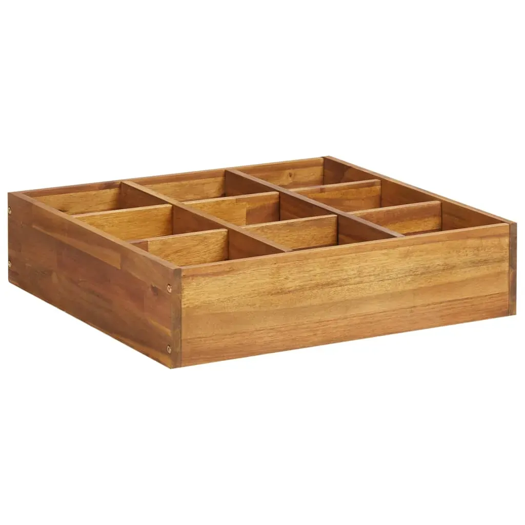 Herb Garden Raised Bed Solid Acacia Wood 60x60x15 cm Price