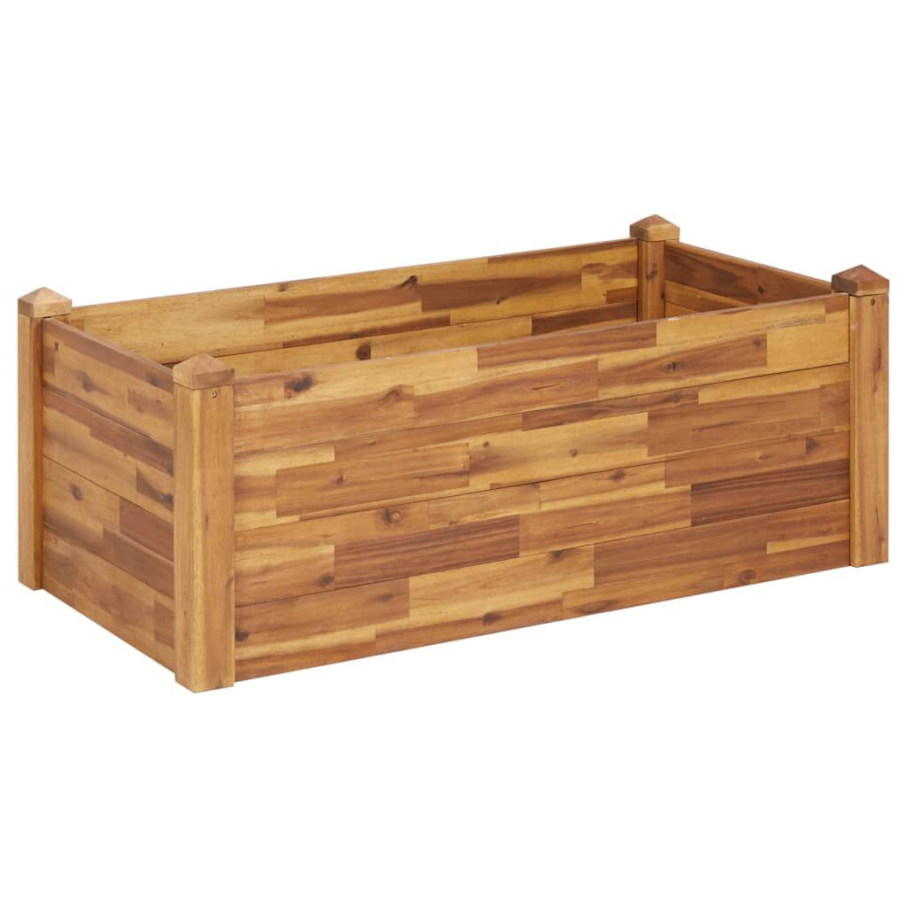 Garden Raised Bed 110x60x44 cm Solid Acacia Wood Price