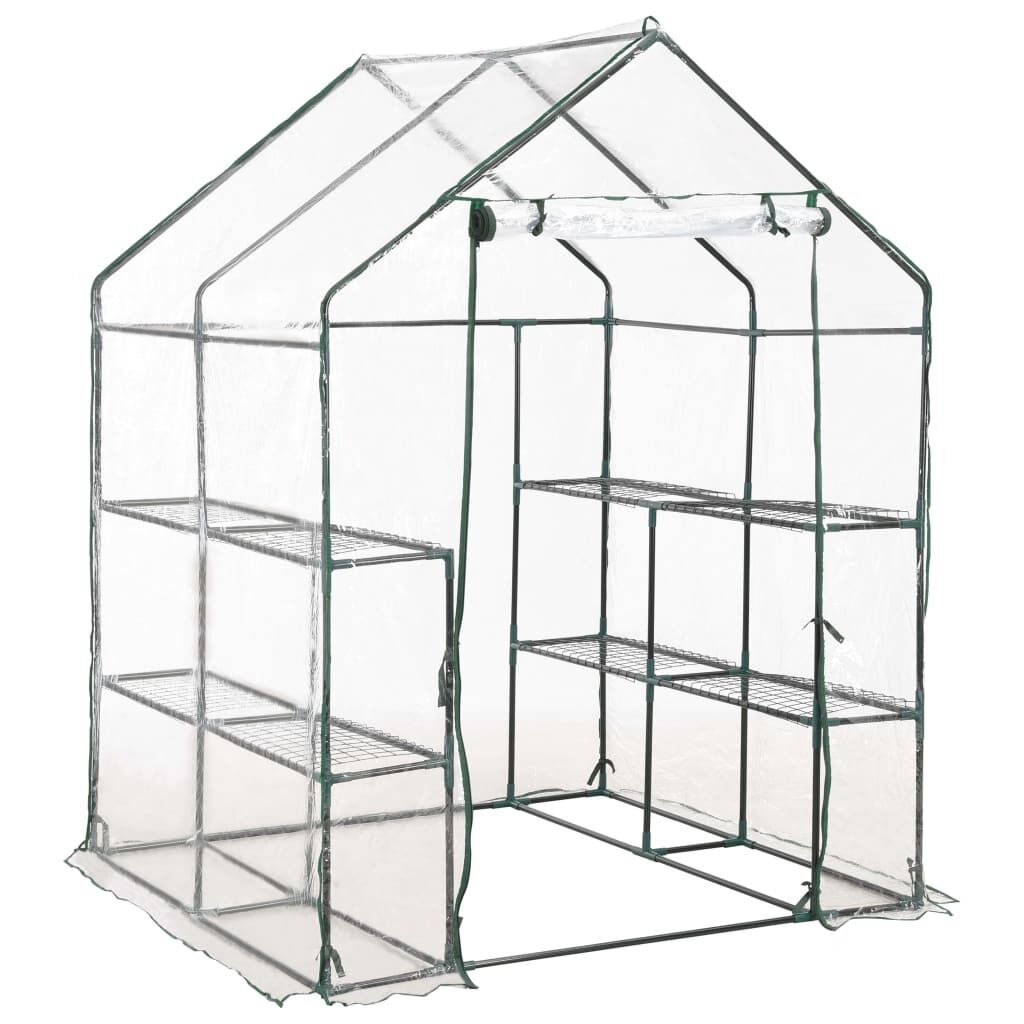 Greenhouse with 8 Shelves 143x143x195 cm Price