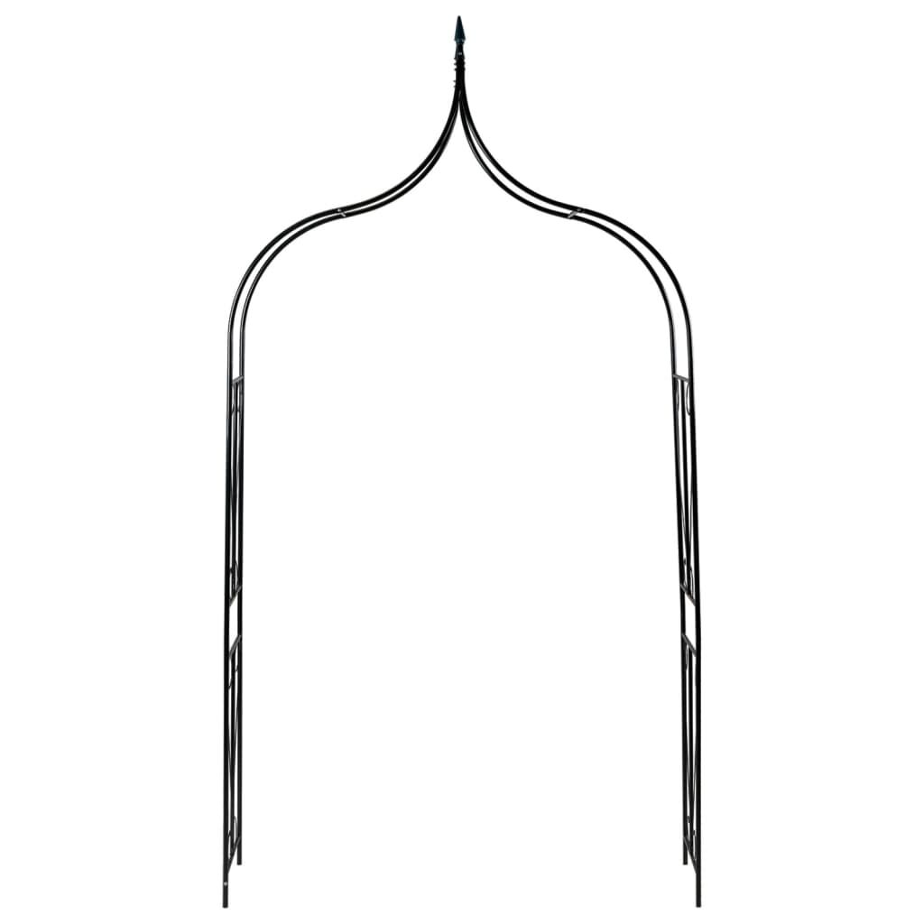 Garden Arch Dark Green 120x38x258 cm Iron Price