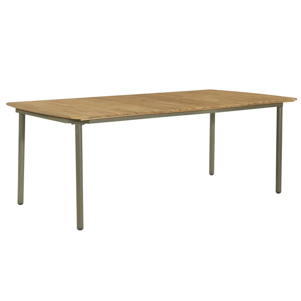 9 Piece Outdoor Dining Set Solid Acacia Wood and Steel Price