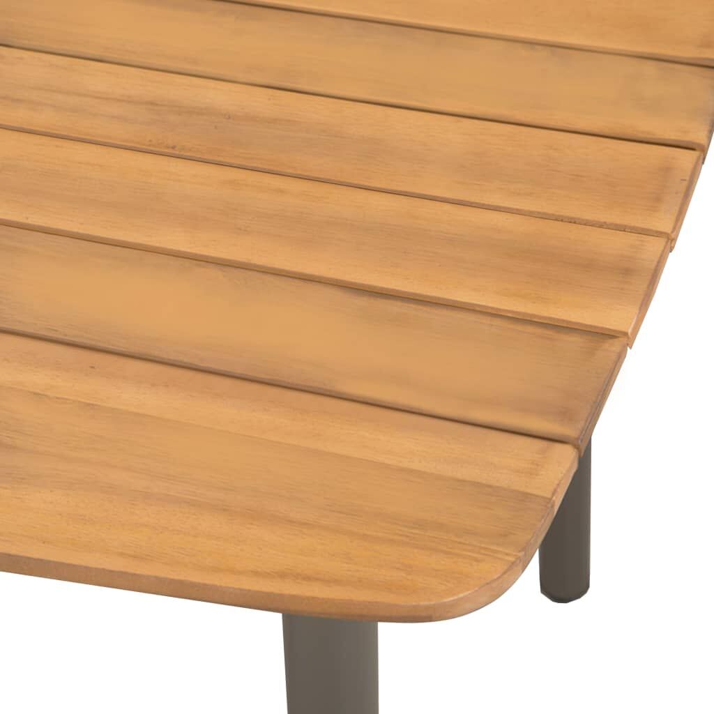 Garden Table 200x100x72cm Solid Acacia Wood and Steel Price