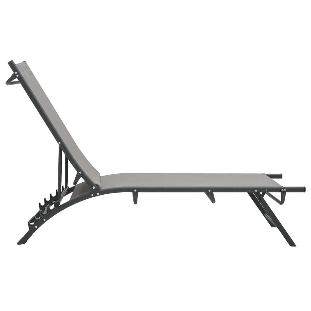 Sun Loungers 2 pcs Textilene and Steel Price