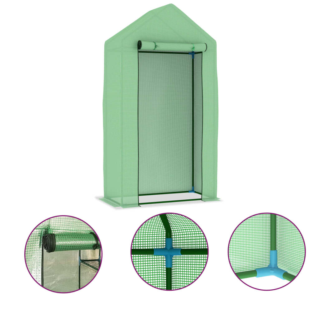 Greenhouse with Steel Frame 0.5 m² 1x0.5x1.9 m Price