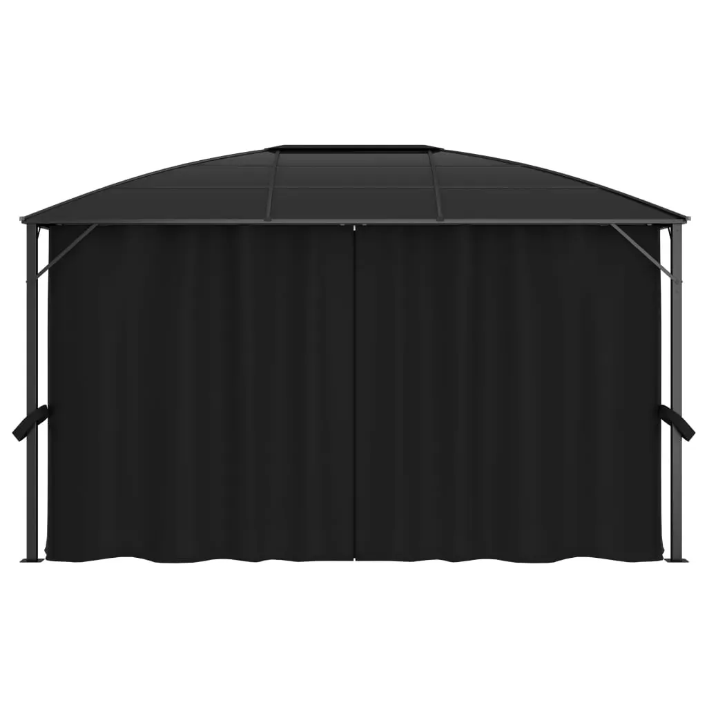 Gazebo with Curtains 400x300x265 cm Anthracite Price