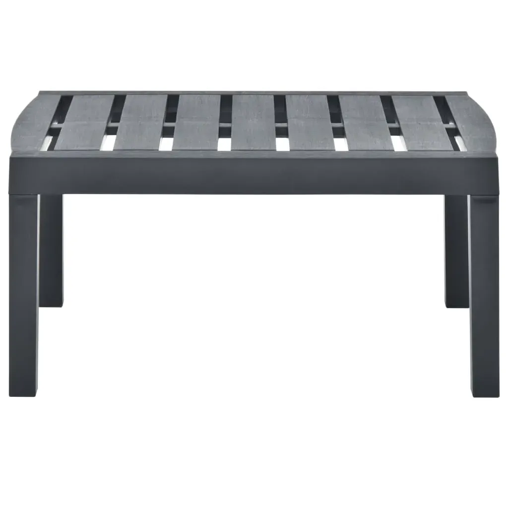 Garden Table Anthracite 78x55x38 cm Plastic Price