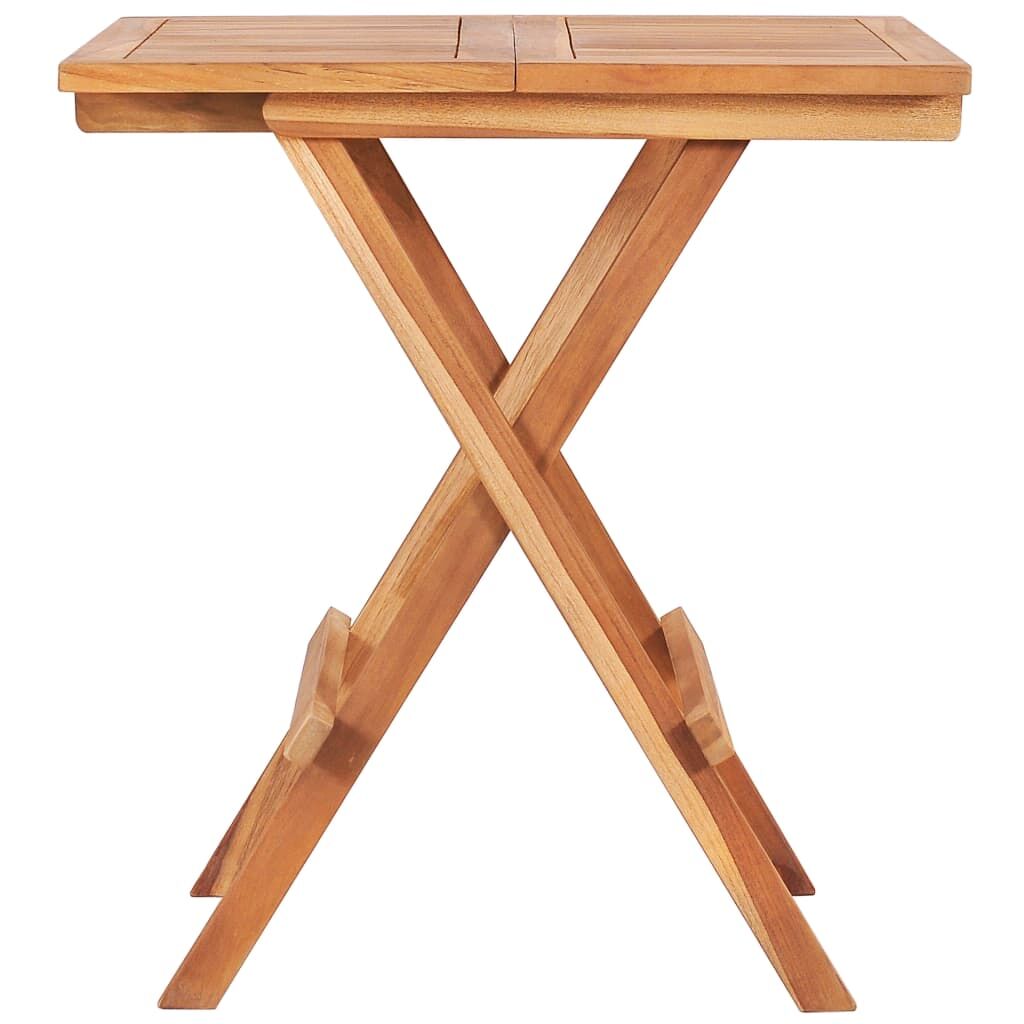 Folding Bistro Table 60x60x65 cm Solid Teak Wood Price