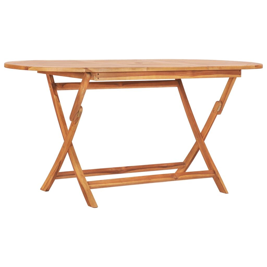 7 Piece Folding Outdoor Dining Set Solid Teak Wood Price