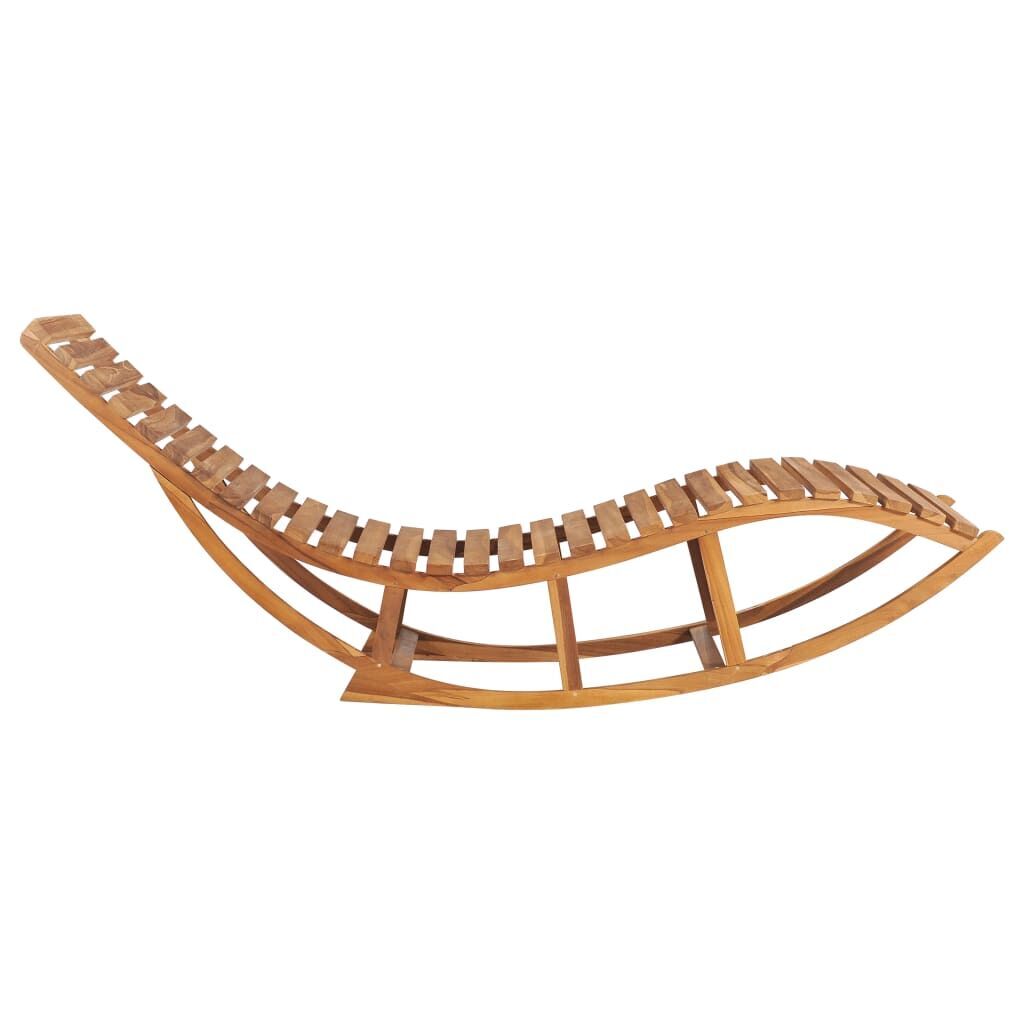 Rocking Sunlounger Solid Teak Wood Price
