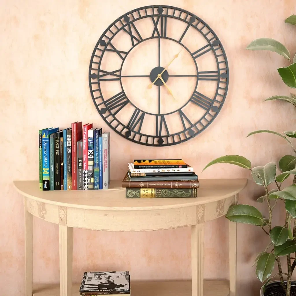 Vintage Wall Clock with Quartz Movement Metal 60 cm XXL Price