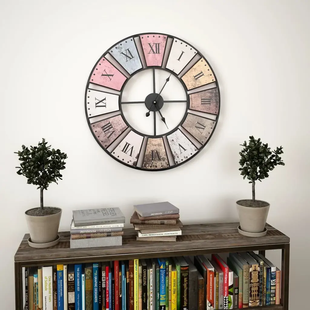 Vintage Wall Clock with Quartz Movement 60 cm XXL Price