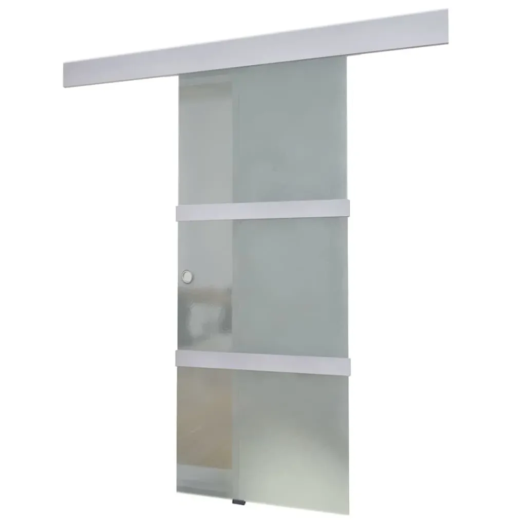 Sliding Door Glass and Aluminium 178 cm Silver Price